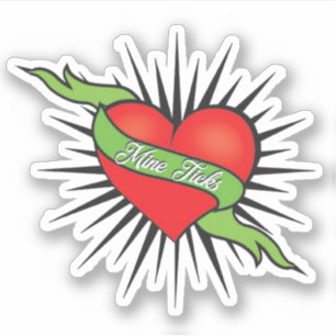 Adesivo Mine Ticks Tattoo Sticker