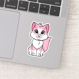 Adesivo Minette, o gatinho rosa.