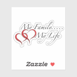 Adesivo Minha Família Minha Vida
