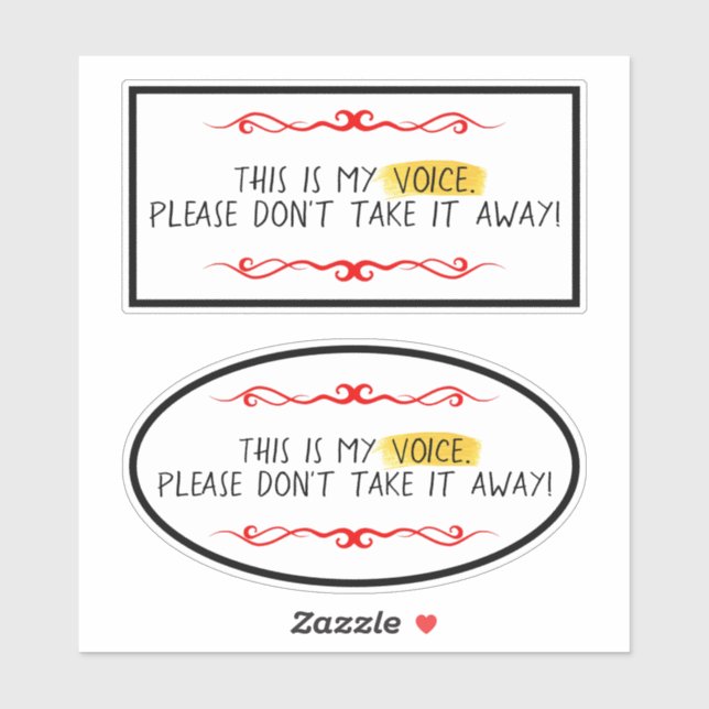 Adesivo Minha Voz AAC (Folha)