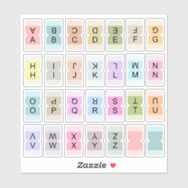 Adesivo Mini Alphabet Index Tab Divider Bujo Label 