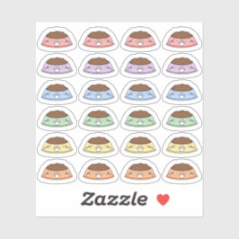 Adesivo Mini Feed Cat Lembrete Pet Comida Bowl Planner