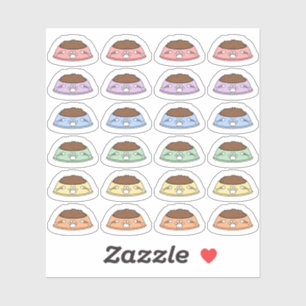 Adesivo Mini Feed Cat Lembrete Pet Comida Bowl Planner