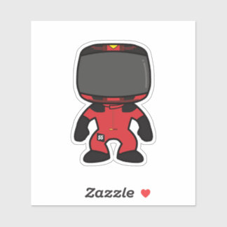 Adesivo Mini Figura Personalizada de Carlos Sainz - Estaçã