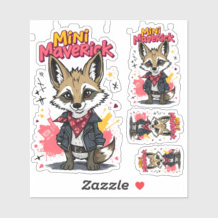 Adesivo Mini Maverick Rebelde Legal Playground Punk Coyote