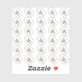 Adesivo Miniadesivos De Cabeça De Elefante De Aquarela