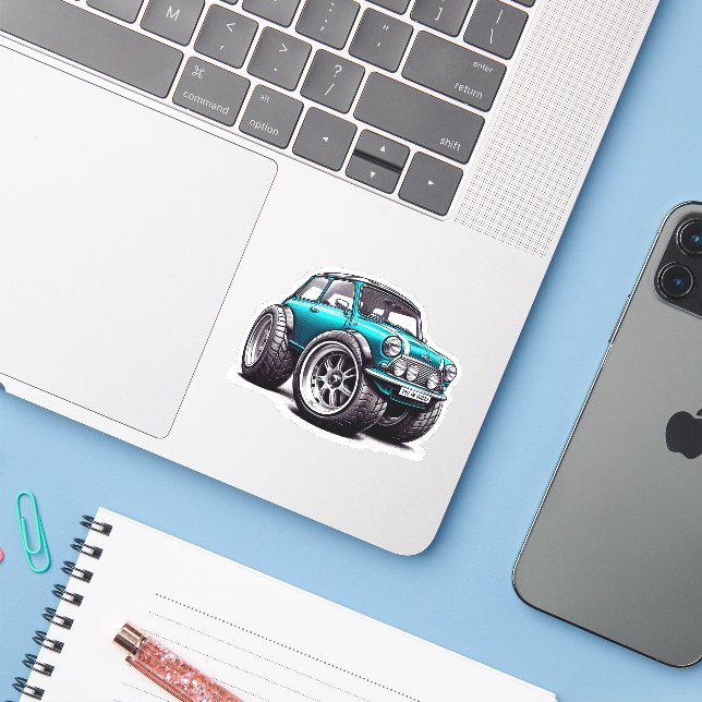 Adesivo Minicar (Notebook com iPhone)