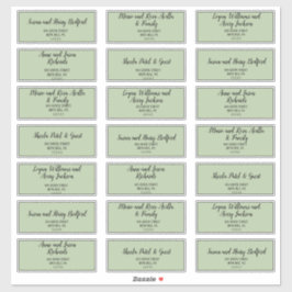 Adesivo Minimalista Simples|Etiquetas de Endereço Convidad