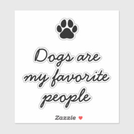 Adesivo Mínimo Cachorro Lover Engraçado Citação