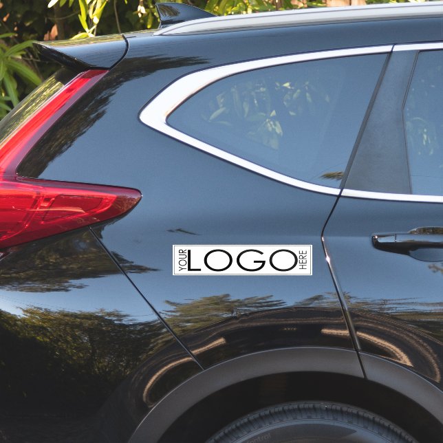 Adesivo Mínimo moderno da empresa de logotipos brancos (Lado do carro)