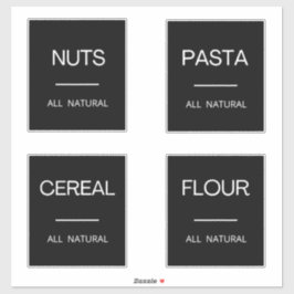 Adesivo Mínimos modernos Rótulos de Armazenamento de Pavim