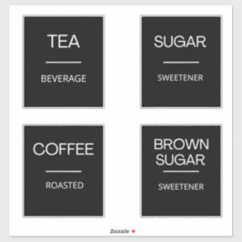 Adesivo Mínimos modernos Rótulos de Armazenamento de Pavim