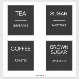 Adesivo Mínimos modernos Rótulos de Armazenamento de Pavim