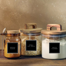 Mínimos modernos Rótulos de armazenamento para coz