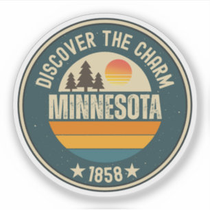 Adesivo Minnesota Nice - Presente do Estado MN