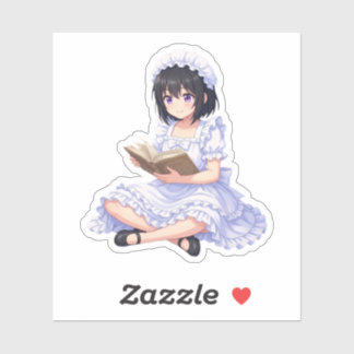 Adesivo Mirabella Reading – Cute Character Sticker