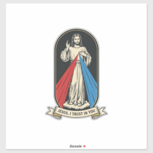 Adesivo Misericórdia Divina Jesus Vintage