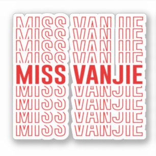 Adesivo Miss Vanjie