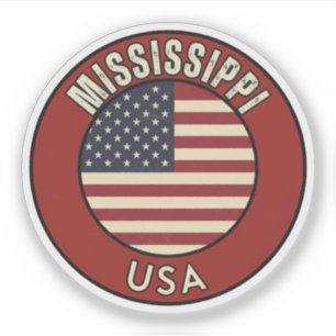 Adesivo Mississippi Estados Unidos da América