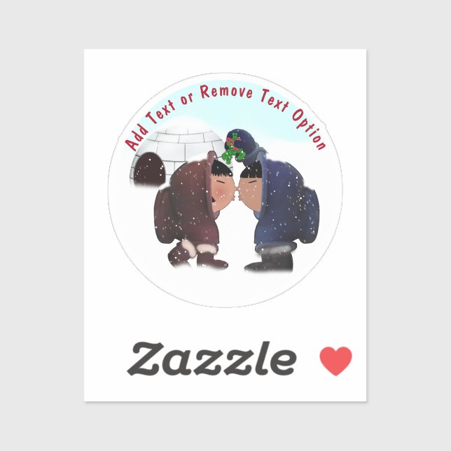 Adesivo Mistletoe Kiss Natal (Folha)