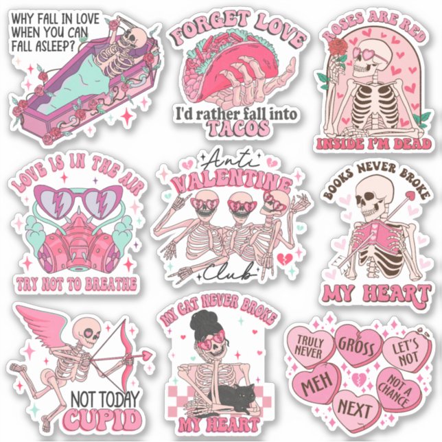 Adesivo Mistura de Vinil do Clube Retro AntiNamorados Engr (Frente)