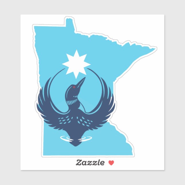 Adesivo MN Loon Rising (Folha)