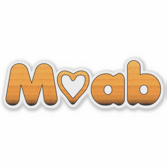 Adesivo Moab Utah Heart (Frente)