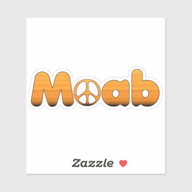 Adesivo Moab Utah Peace (Folha)