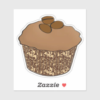 Adesivo Mocha / Cupcake do Fosco do café, Fundo do local