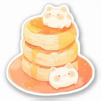 Adesivo Mochi Cats e Flancakes Japoneses