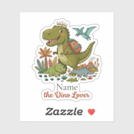 Adesivo Mochila Escolar Personalizada de Tyrannosaurus Ama