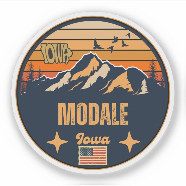 Adesivo Modale, Iowa (Frente)