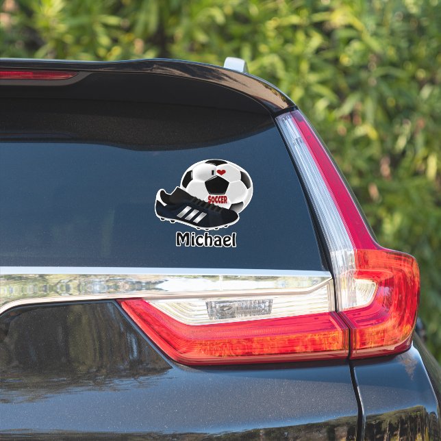 Adesivo Modelo de design de futebol popular (Lado do carro)