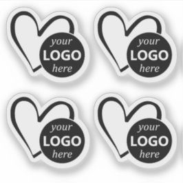 Adesivo Modelo de Imagem Simples de Coração Preto