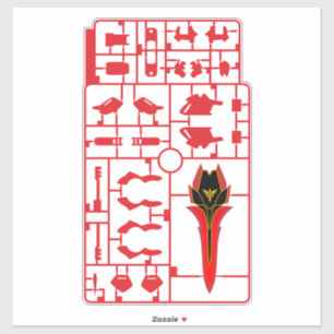 Adesivo modelo de jogo sinanju gundam gunpla plamo proteto