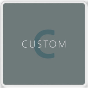 Adesivo Modelo de Monograma Personalizável na moda