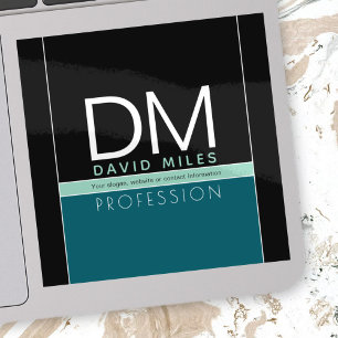 Adesivo Modelo de negócios moderno   Todas as cores person