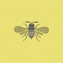 Adesivo Modelo de Polkadot Amarelo da BEE Trendy Dom Decor