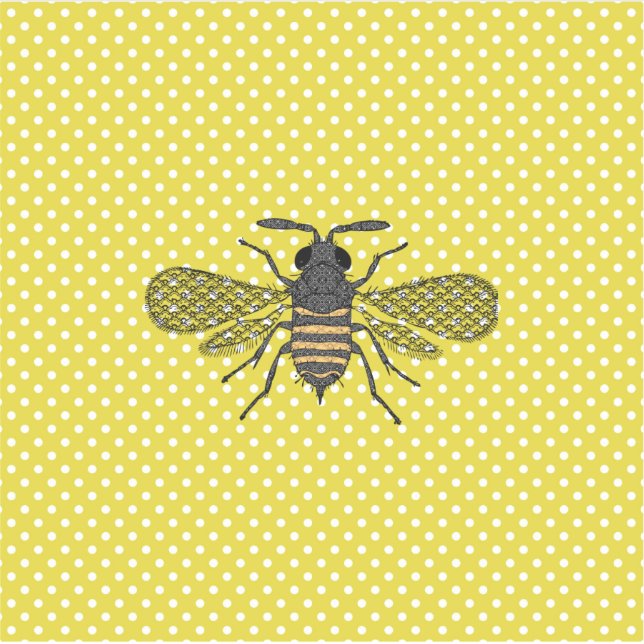 Adesivo Modelo de Polkadot Amarelo da BEE Trendy Dom Decor (Frente)