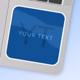 Adesivo Modelo de Texto Editável para Nome Monograma Etc.