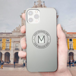 Adesivo Modelo de Texto Personalizável Transparente