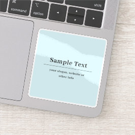 Adesivo Modelo de texto simples e elegante | Azul