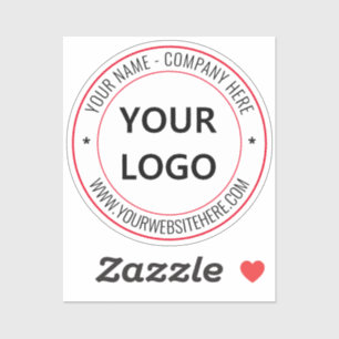 Adesivo Modelo do logotipo comercial personalizado e do au