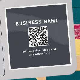 Adesivo Modelo simples para seu código QR | Cinza Escura