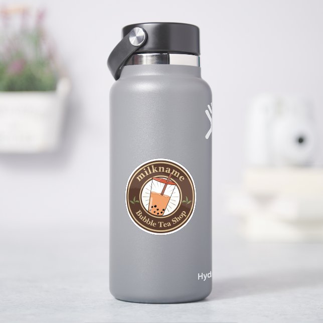 Adesivo Modern Bubble Tea milk compra Café Café Café funci (HidroFlask)