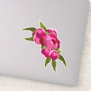 Adesivo Modern Jewel Peony Vinyl Sticker