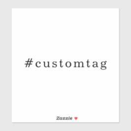 Adesivo Modern Minimal Hashtag Design
