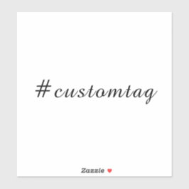 Adesivo Modern Minimalist Hashtag Design