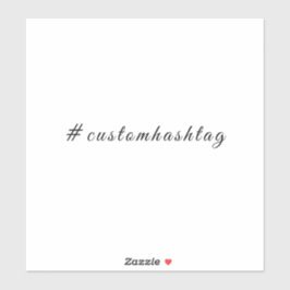 Adesivo Modern Minimalist Hashtag Social Sticker