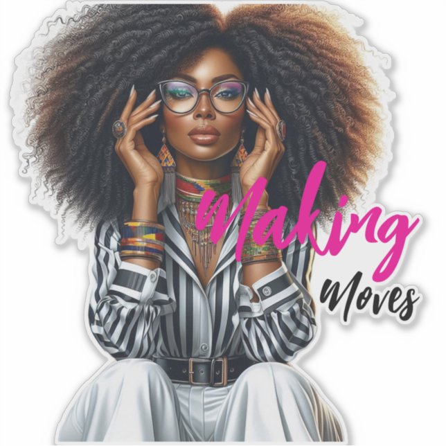 Adesivo Modern Sophisticated Custom-Cut Vinyl Sticker (Frente)